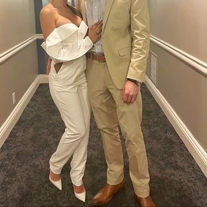 Self portrait off shoulder jumpsuit